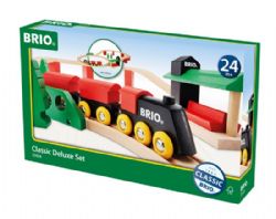 BRIO - CIRCUIT DE TRAIN TRADITION DELUXE 24 PIÈCES #33424